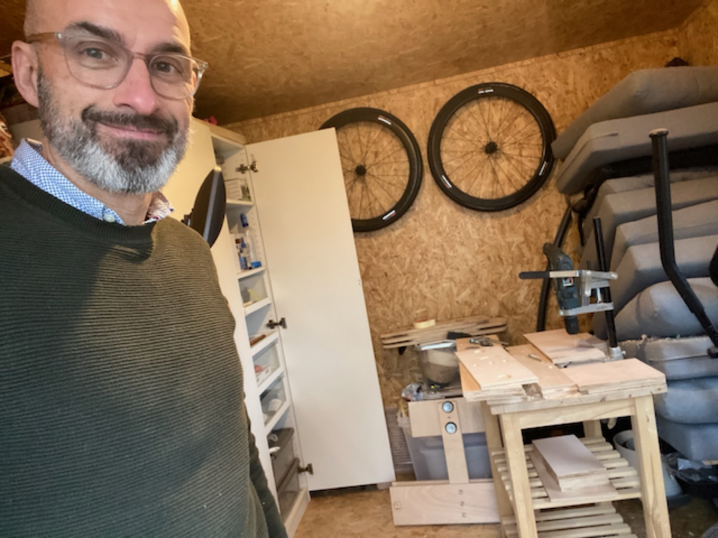 The Cycleplate team in the workshop