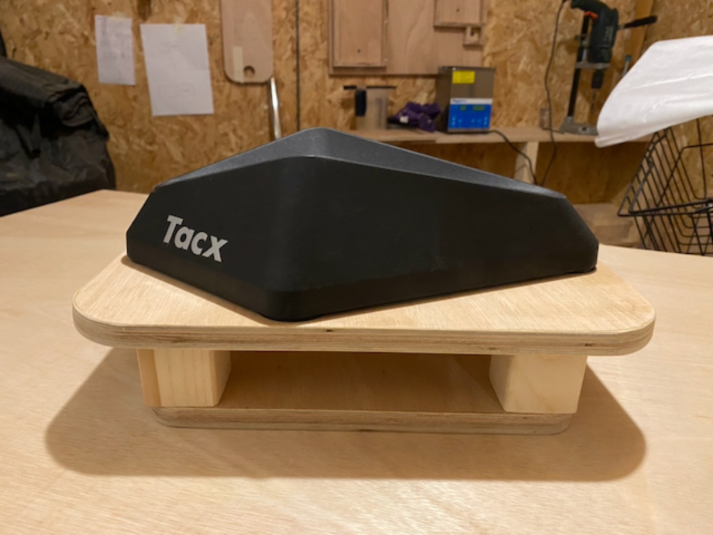 Tacx prototype in workshop