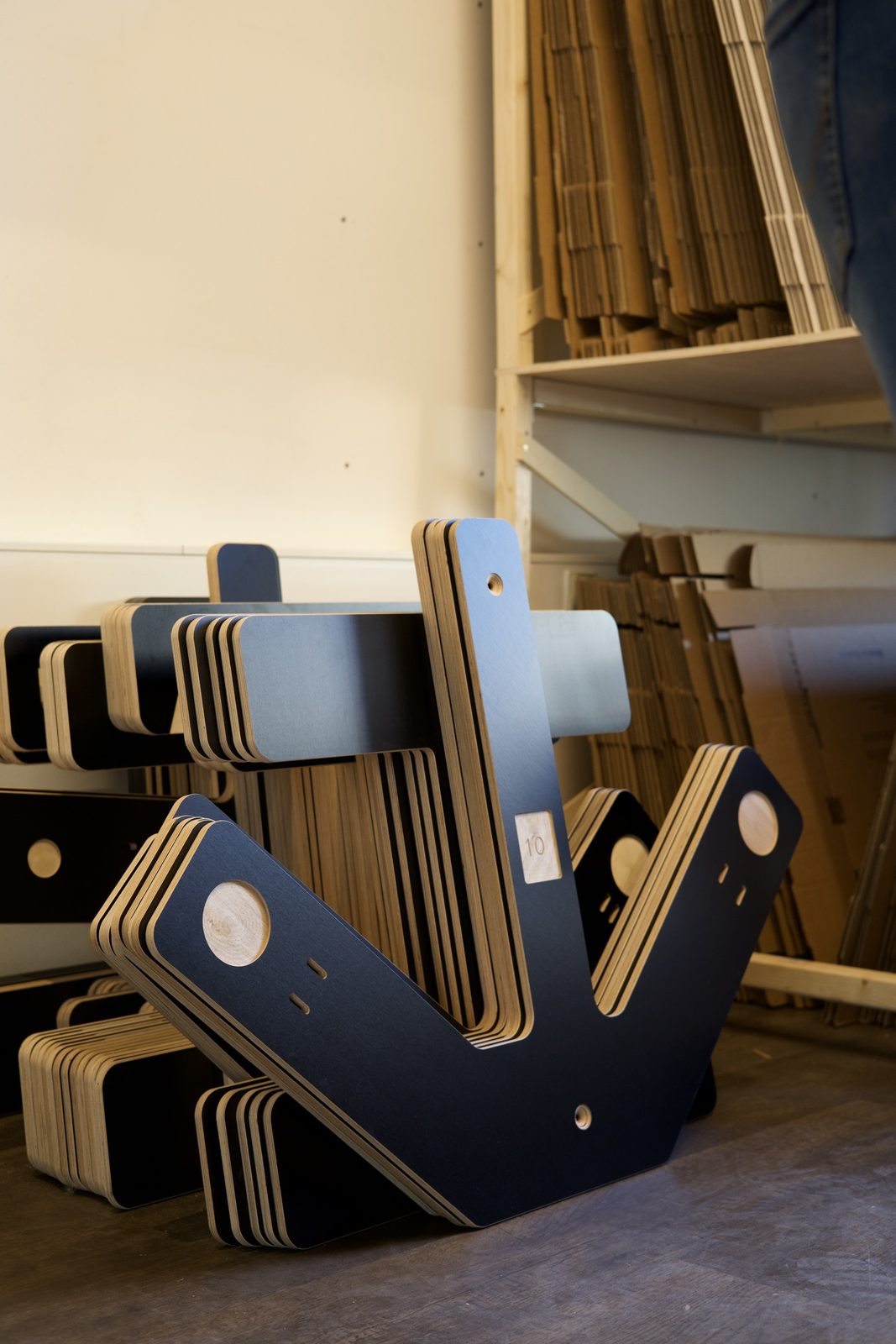 Finished plates ready for assembly